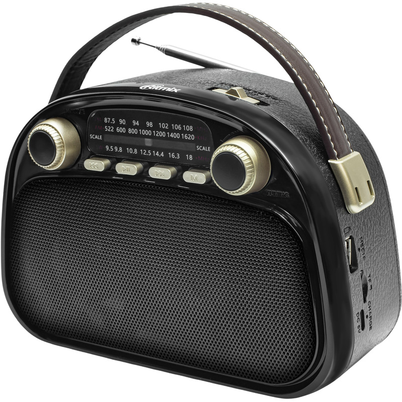 Изображение товара Портативный радиоприемник Ritmix RPR-040 черный с поддержкой micro SD USB