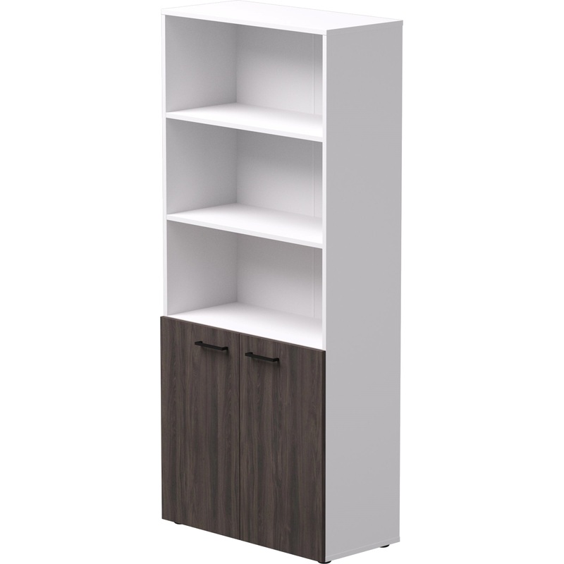 Изображение товара Шкаф для документов EVO 254H003W3DK полузакрытый дуб пасадена белый 800х383х1835 мм