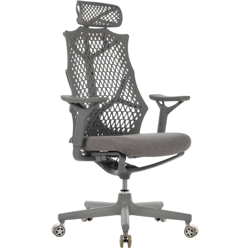 Изображение товара Кресло руководителя RV Design Ego ткань серое пластиковое надежное эргономичное