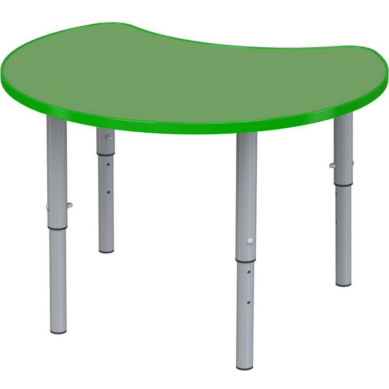 Изображение товара Круглый Регулируемый Стол на Выбор Высоты МЦ-85-2 Зеленый/Серый