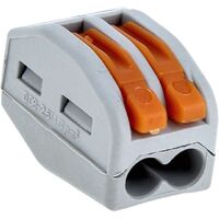 Клемма EKF CMK 222-412 2-проводная с рычагом (100 штук в упаковке)
