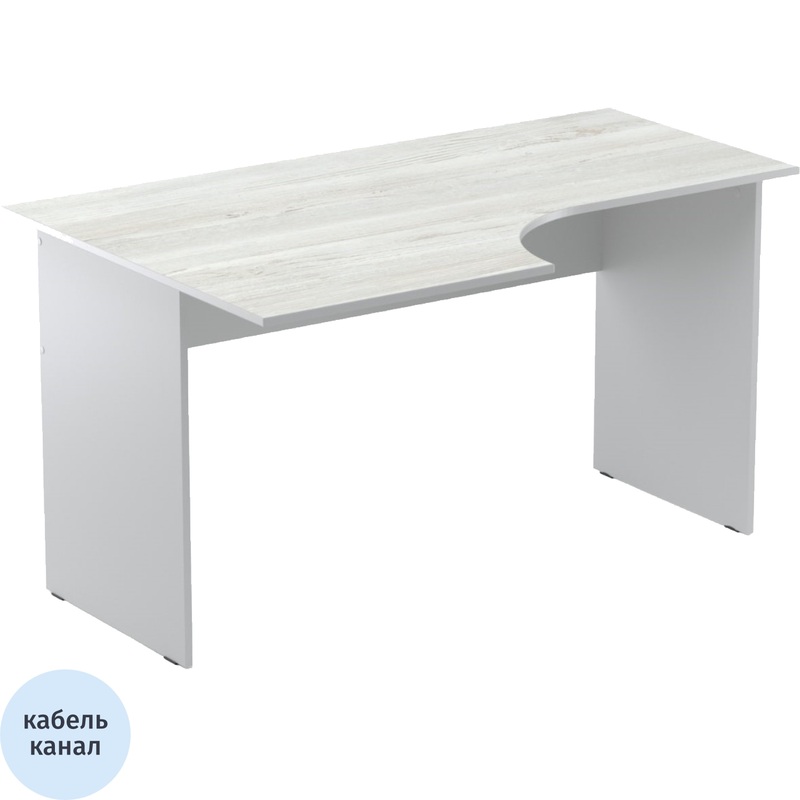 Изображение товара Эргономичный рабочий стол Easy to lead LT 16/16 левый сосна серый
