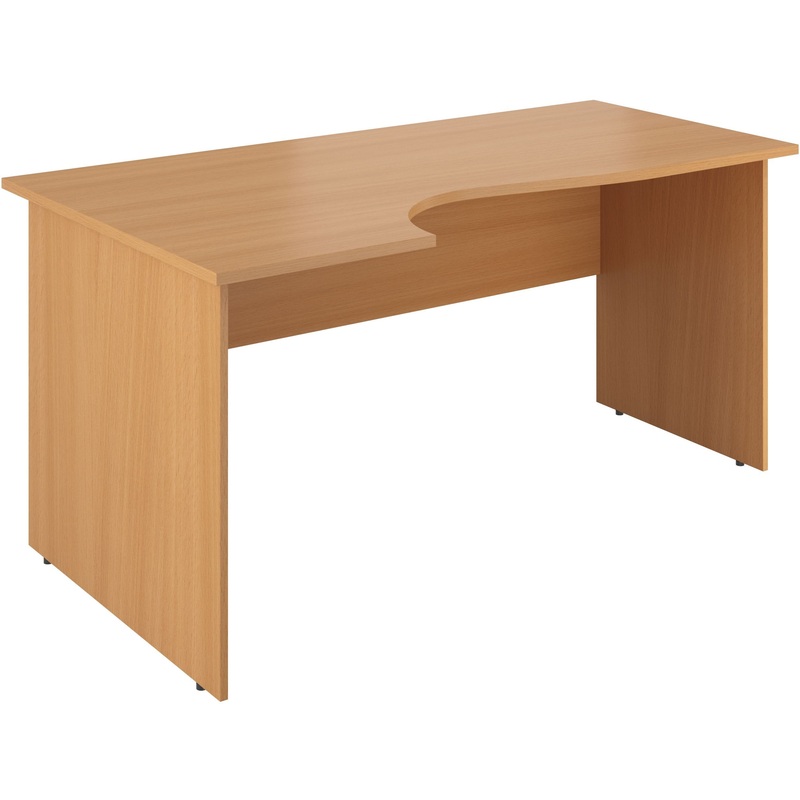 Изображение товара Эргономичный левый стол Монолит СМ7.101 бук бавария 1600х900х756 мм