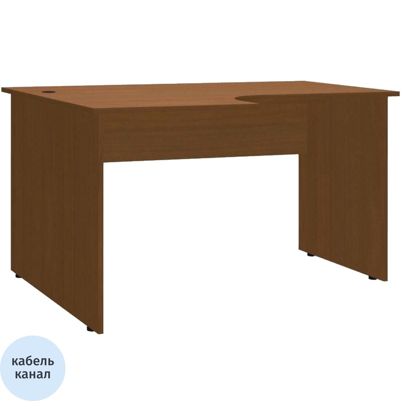 Изображение товара Стол эргономичный Эко 1402 левый (орех, 1400х900х740 мм)