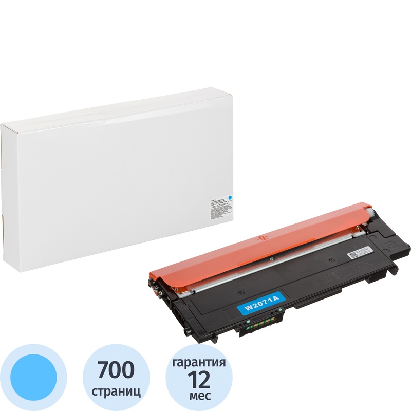 Изображение товара Картридж лазерный Retech 117A W2071A голубой совместимый для HP 700 страниц