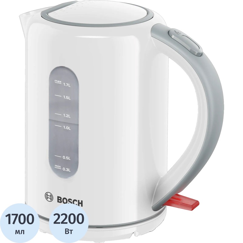 Изображение товара Чайник Bosch TWK7601 белый - мощный и стильный