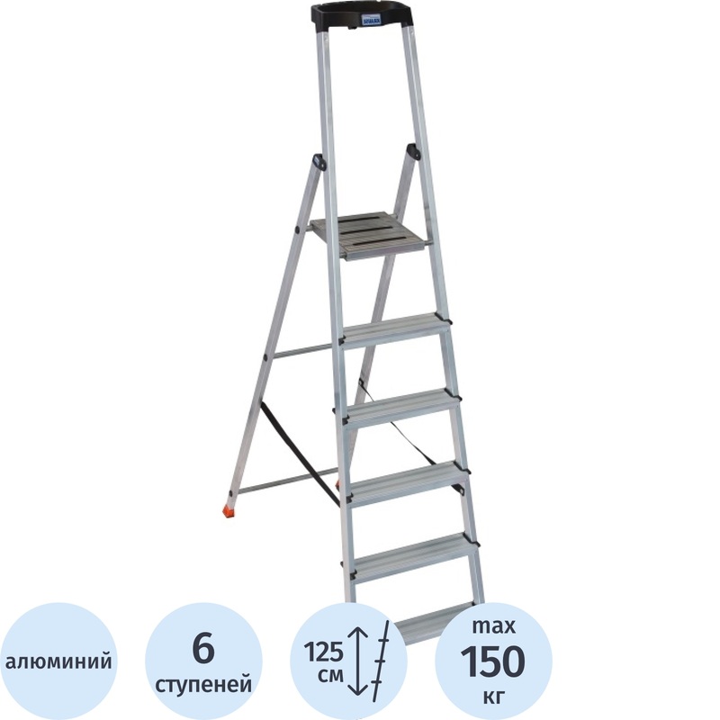Изображение товара Алюминиевая стремянка Krause Safety 6 ступеней профессиональная