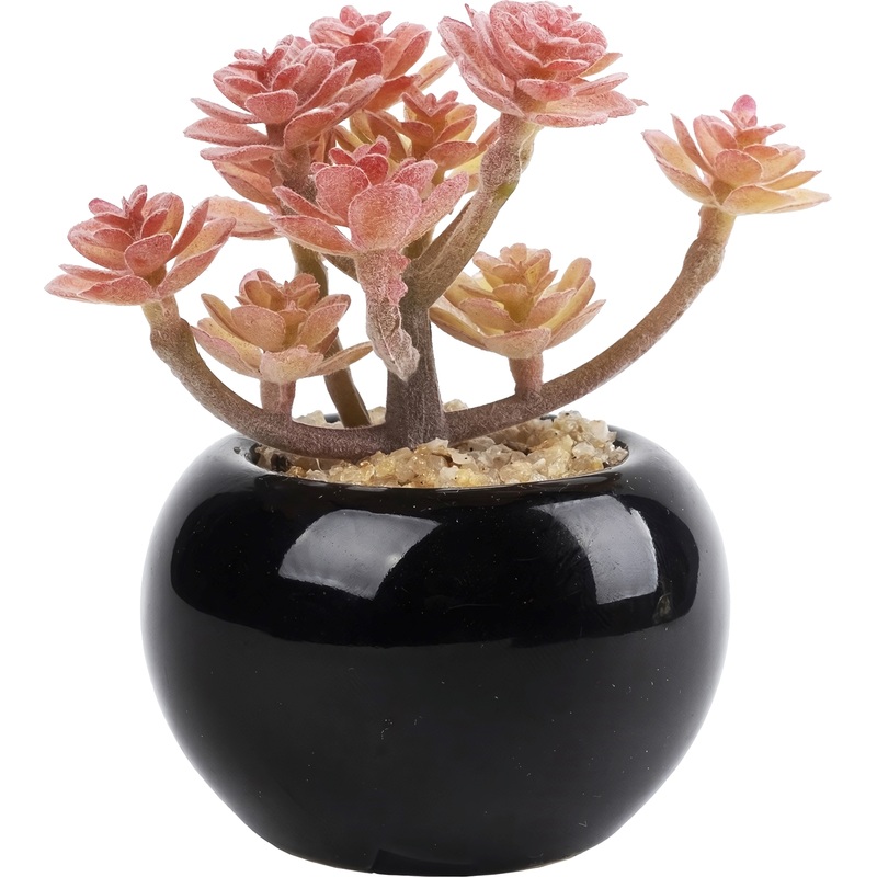 Изображение товара Искусственное растение в кашпо Magic Home розовые цветы 10 см для интерьера