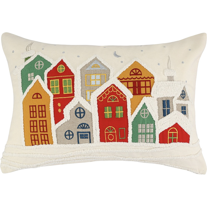 Изображение товара Наволочка Tkano Snowy Village 30x45 см из хлопка для дома