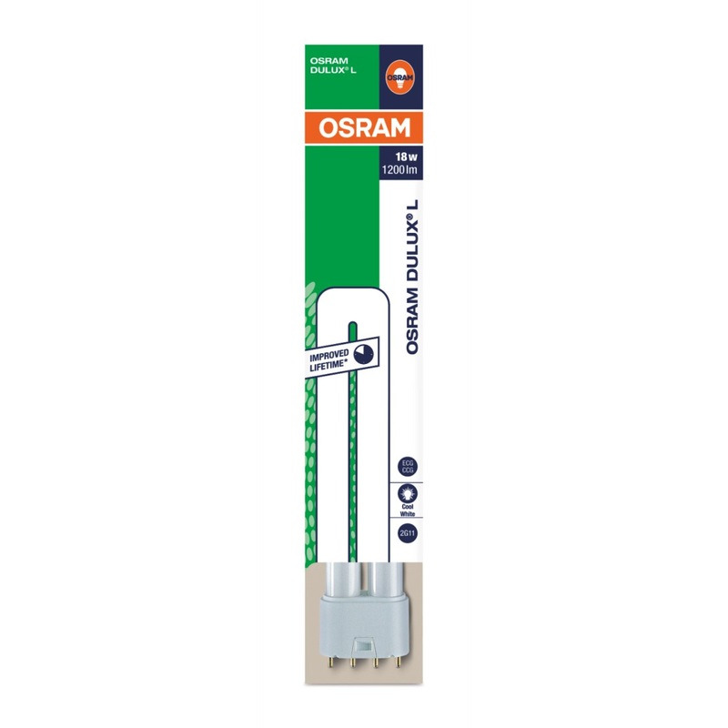 Изображение товара Лампа люминесцентная Osram CFL Dulux L 18W/840 18 Вт 2G11 L 4000 К (4099854124044)