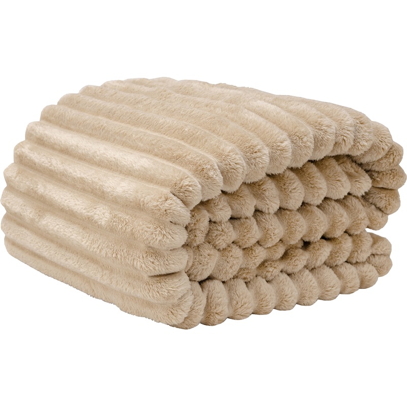 Изображение товара Покрывало на кровать BRAVO Family велсофт 150х200 песочное для дома гостиниц и вахты