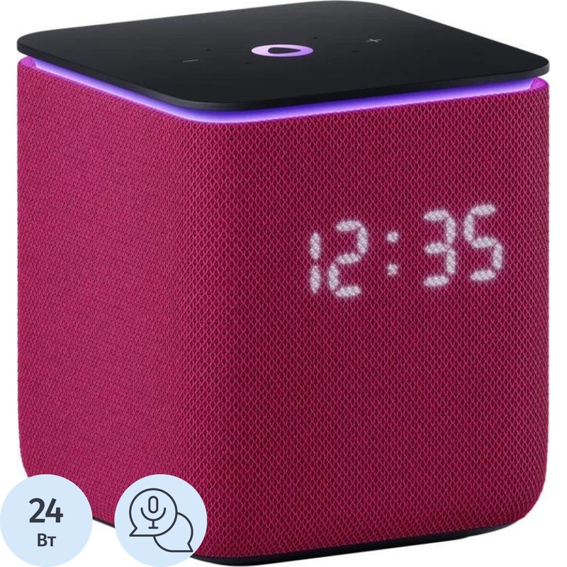 Изображение товара Уценка. Умная колонка Яндекс Станция Миди розовая (YNDX-00054PNK). уц_тех