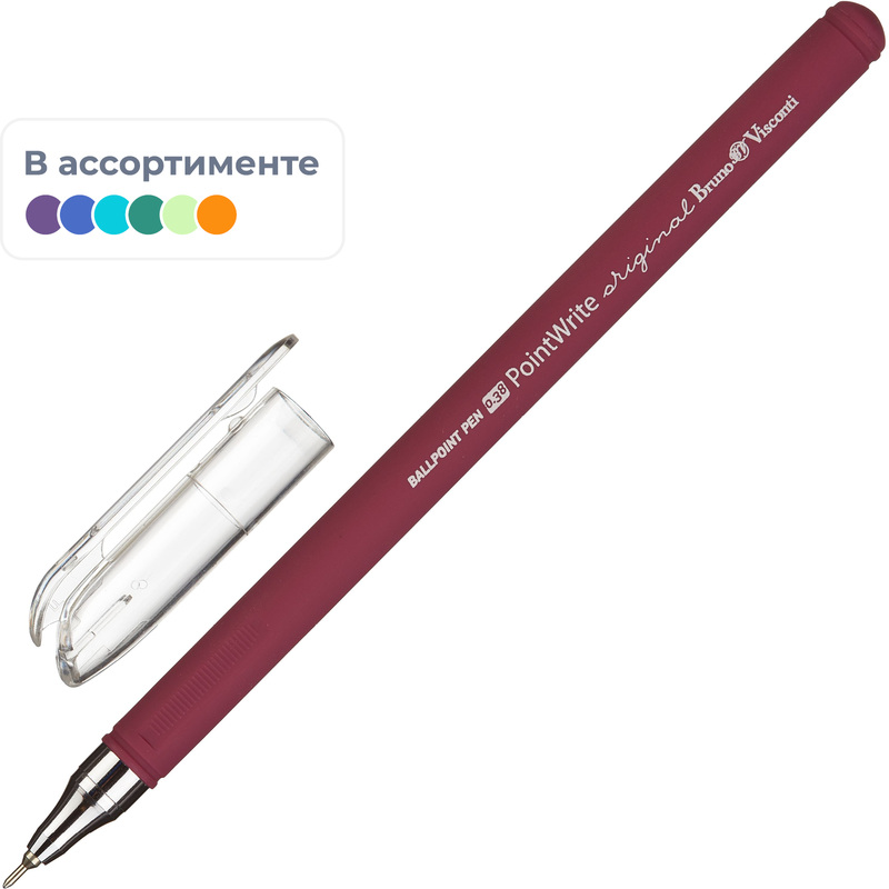 Изображение товара Ручка шариковая Bruno Visconti PointWrite Original синяя неавтоматическая 0.38 мм