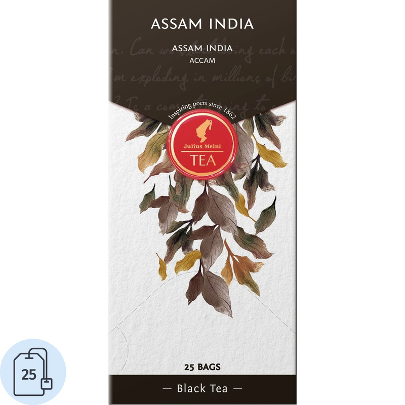 Изображение товара Черный чай Julius Meinl Assam India, 25 пакетиков по 44 г, Германия Изображение товара Черный чай Julius Meinl Assam India, 25 пакетиков по 44 г, Германия