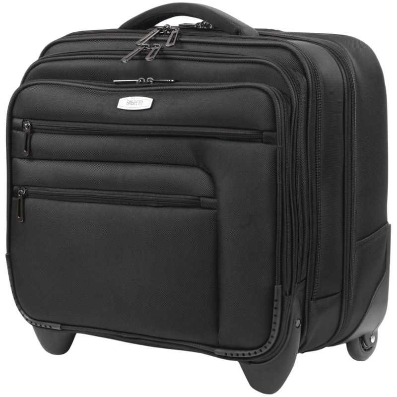 Изображение товара Пилот-кейс Fabretti 46л черный из полиэстера - для деловых поездок и командировок