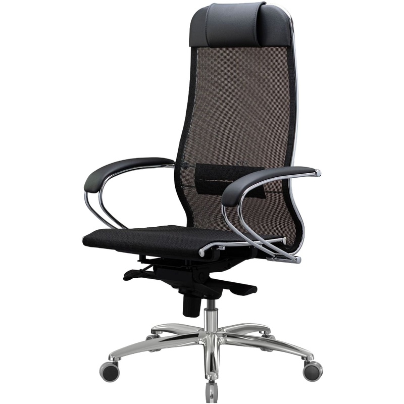 Изображение товара Кресло для руководителя Метта Samurai S-1.04 черное, сетка, металл