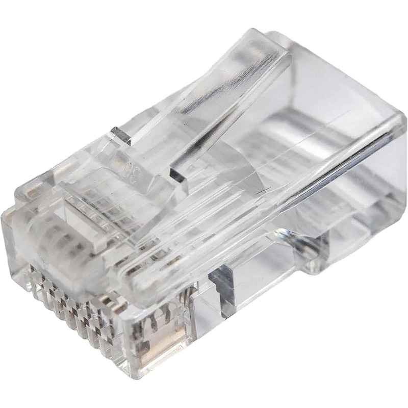 Изображение товара Коннектор TWT TWT-PL45-8P8C RJ-45 5e (TWT-PL45-8P8C) 100 штук в упаковке