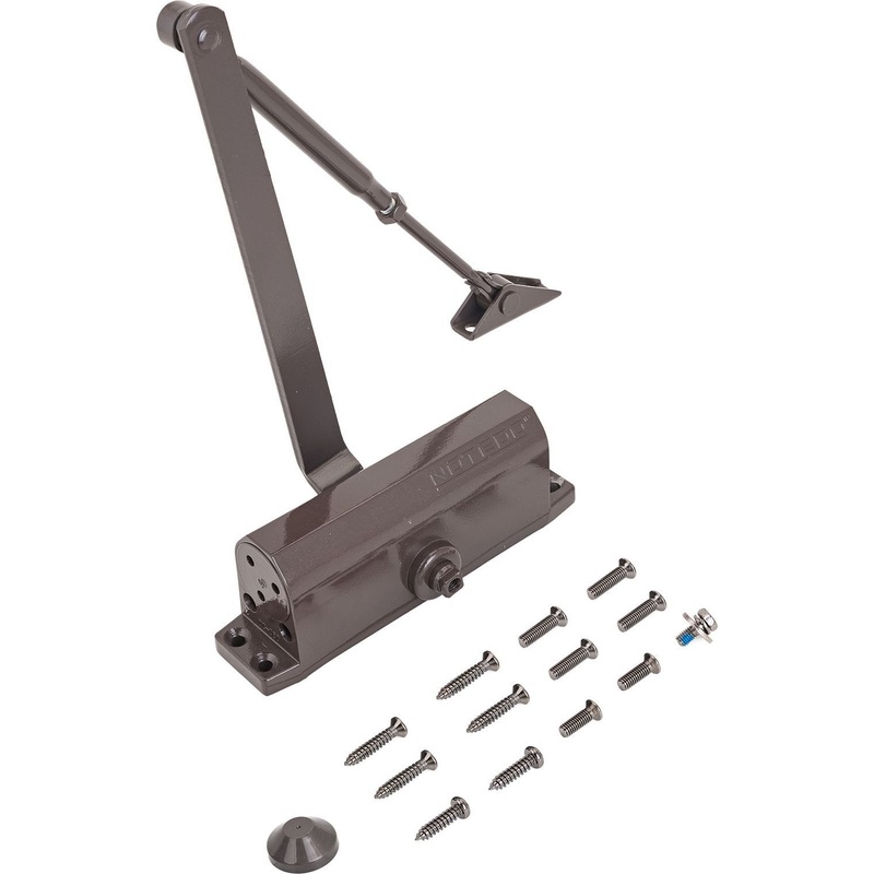 Изображение товара Дверной доводчик Notedo DC-080 до 120 кг коричневый для автоматического закрытия