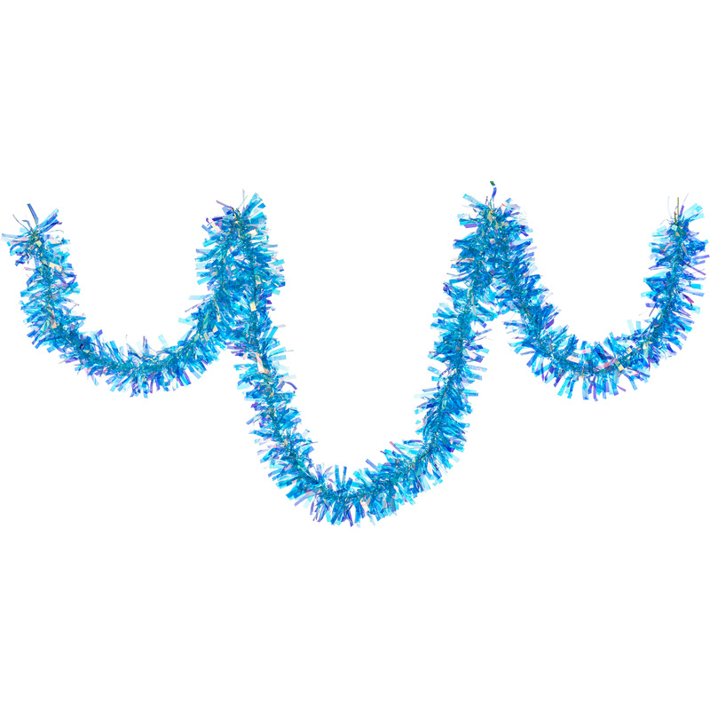 Изображение товара Мишура ёлочная новогодняя голубая 200x9 см