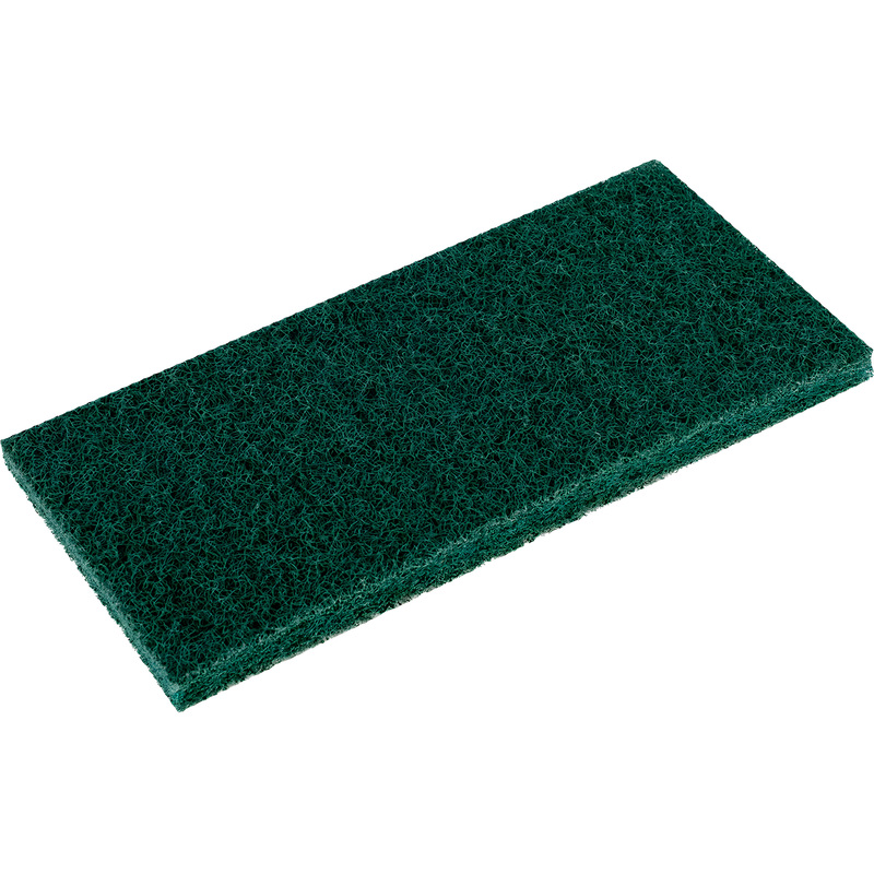 Изображение товара Пад ручной Vileda Professional Суперпад абразивный средней жесткости 26x12 см зелёный (5 штук в упаковке)