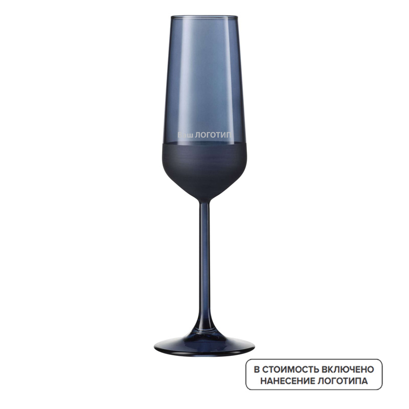 Изображение товара Бокал для шампанского Portobello Sapphire синий 195 мл 24 шт