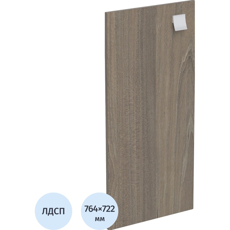 Изображение товара Низкие дверии Metal System Style 242385-Н-ЛД3Л/Пр из ЛДСП 764 мм цвет вяз