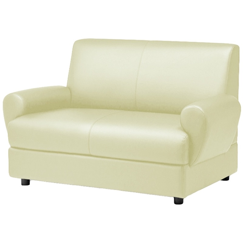 Изображение товара Диван двухместный Матрикс светло-бежевый (искусственная кожа)