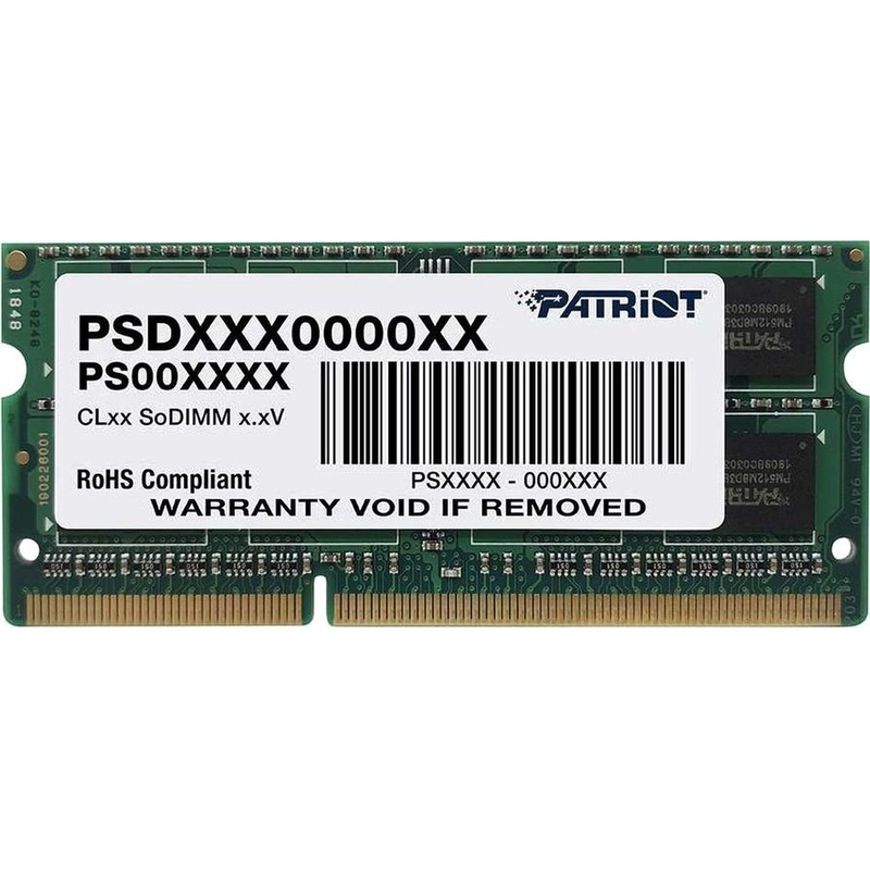 Изображение товара Оперативная память Patriot Memory 8 ГБ DDR3L SO-DIMM PSD38G1600L2S