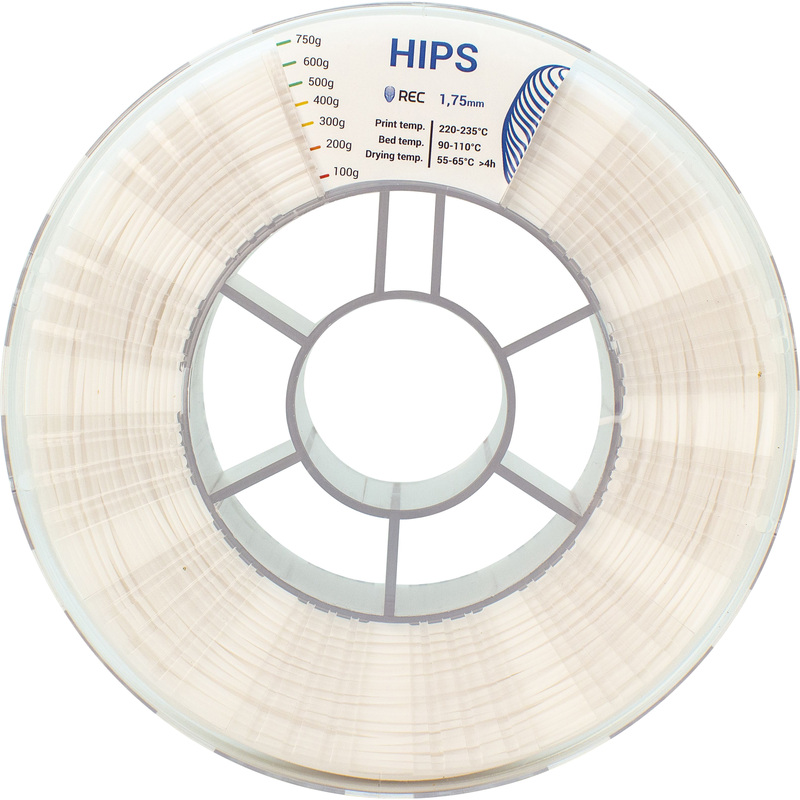 Изображение товара Пластик HIPS для 3D-принтера Rec бежевый матовый 1.75 мм 0.75 кг