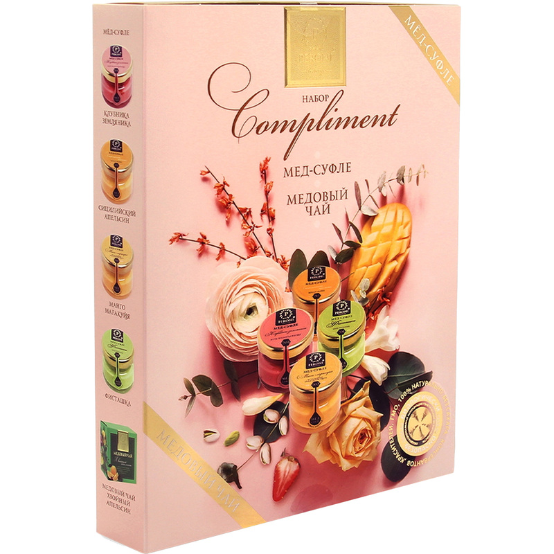 Изображение товара Набор мёда и чая Compliment - идеальный подарок