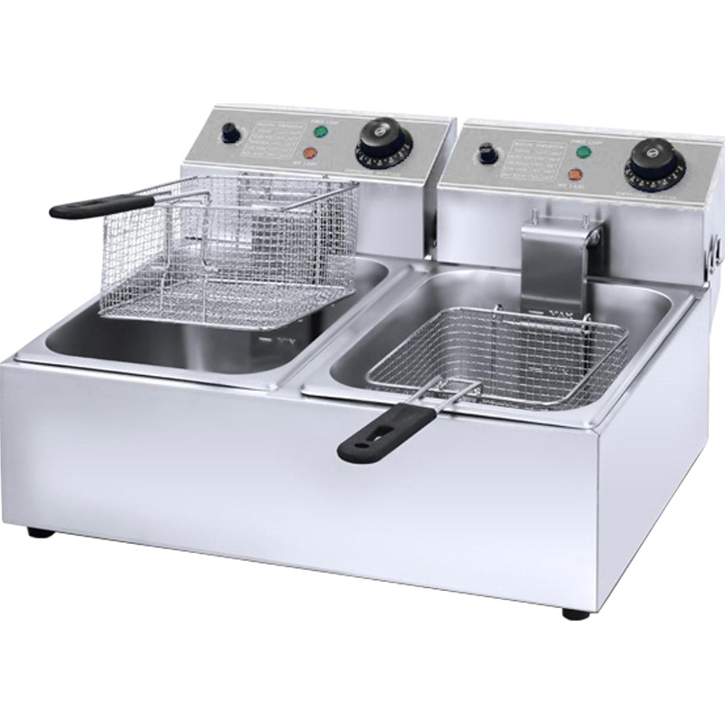 Изображение товара Электрическая фритюрница Viatto EF-8L-2-B 16л 2 корзины настольная