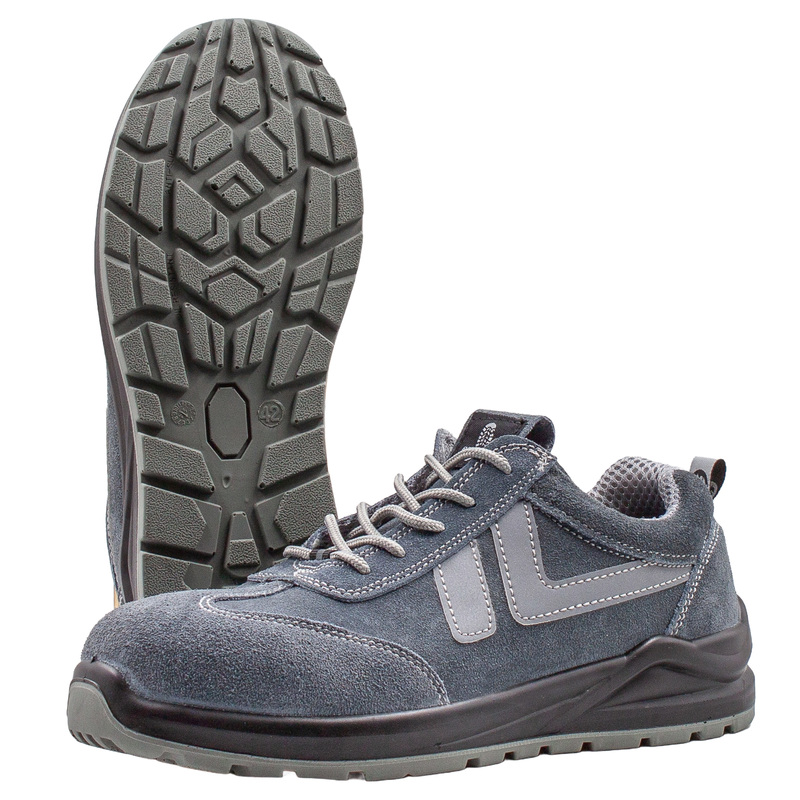Изображение товара Полуботинки рабочие летние 5240ККС ПУ-ТПУ из замши с композитным подноском серые (размер 36)