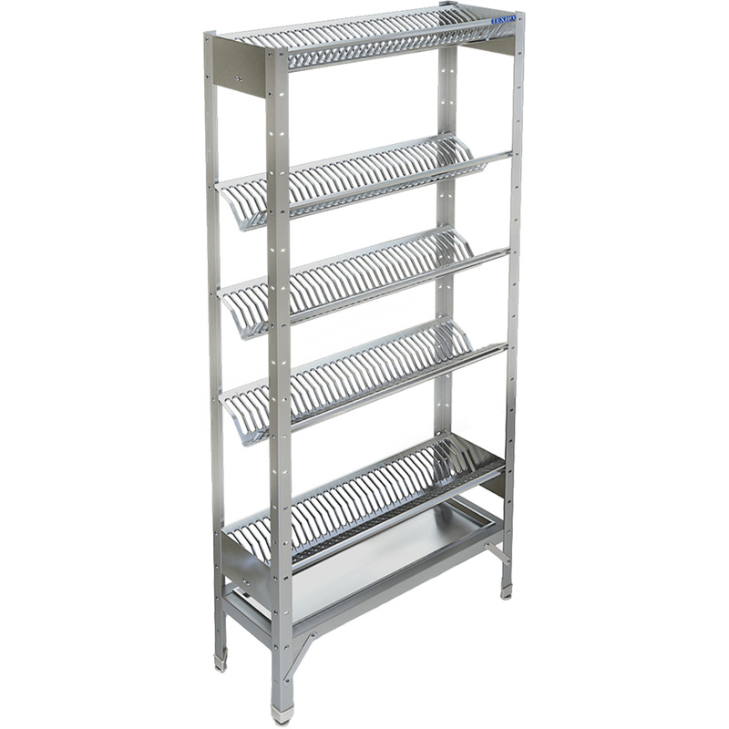 Изображение товара Металлический стеллаж для сушки посуды 5 полок Aisi 430 900х300х1800 мм