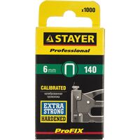 Скобы для степлера закал., тип 140, 6мм, 1000 шт STAYER (31610-06)