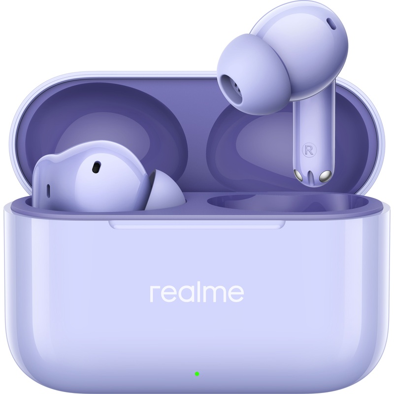 Изображение товара Наушники беспроводные Realme T200 фиолетовые (6941764462083)
