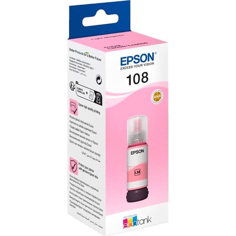 Изображение товара Чернила Epson 108 C13T09C64A светло-пурпурные оригинальные для Epson