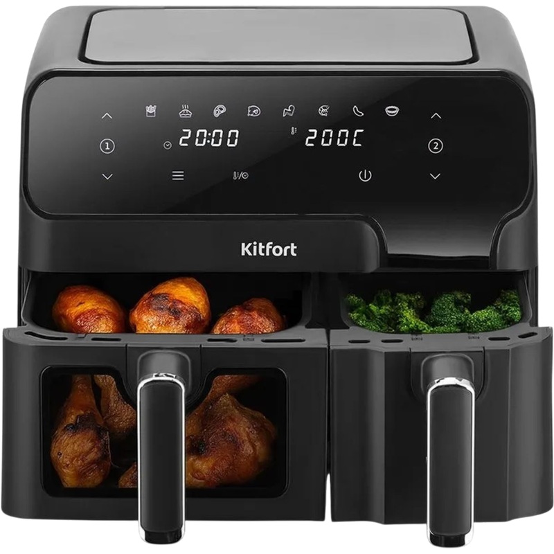 Изображение товара Kitfort KT-8148 аэрогриль 9 л 2700 Вт (80-200 °C), таймер