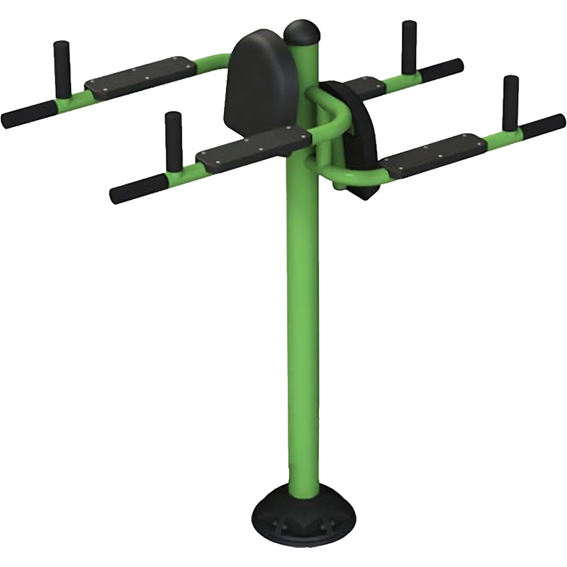 Изображение товара Уличный двойной тренажер для взрослых ТС 247, укрепление мышц на свежем воздухе