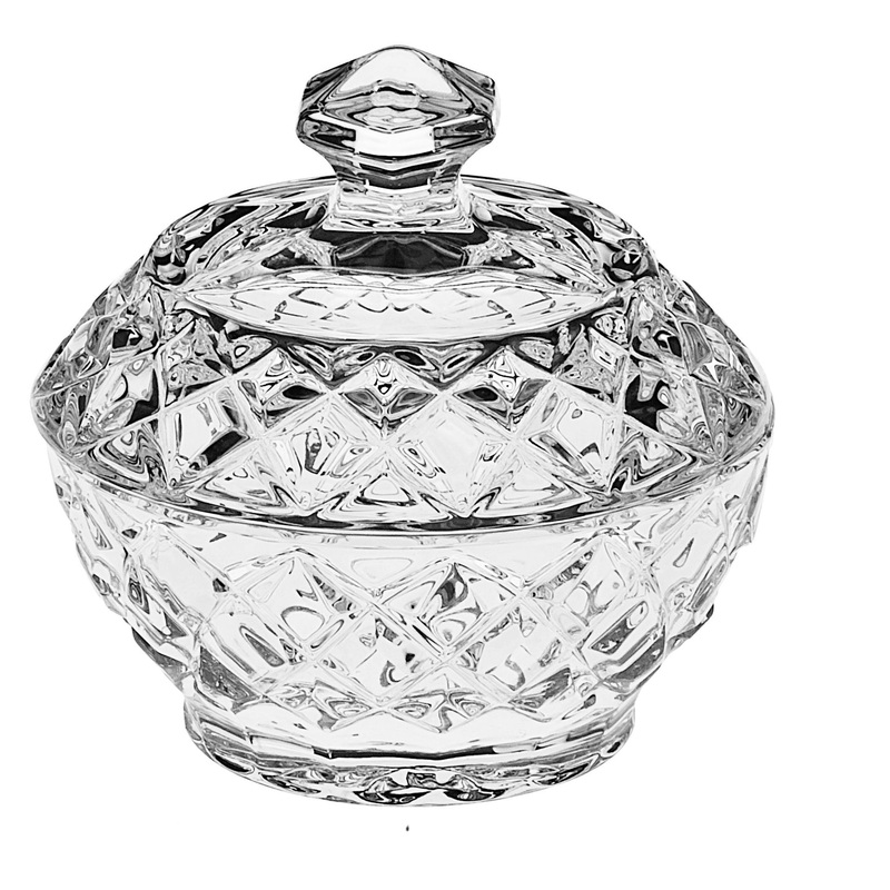 Изображение товара Уценка. Сахарница хрустальная Diamond 9.6х9.6 см Изображение товара Уценка. Сахарница хрустальная Diamond 9.6х9.6 см