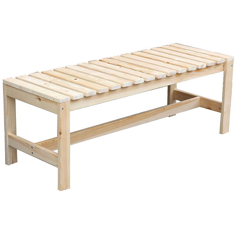 Изображение товара Садовая скамья Дятел бежевый 1240х440х450 мм натуральное дерево и ДСП