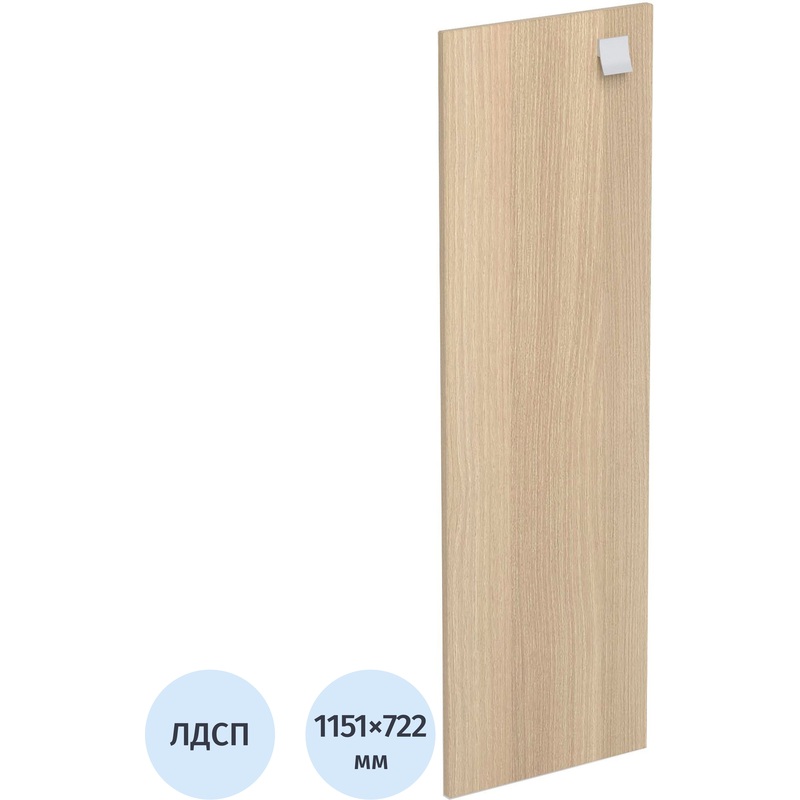 Изображение товара Двери средние Metal System Style 242386-Н-ЛД2Л/Пр ЛДСП акация лорка (722x1151 мм, 2 штуки)