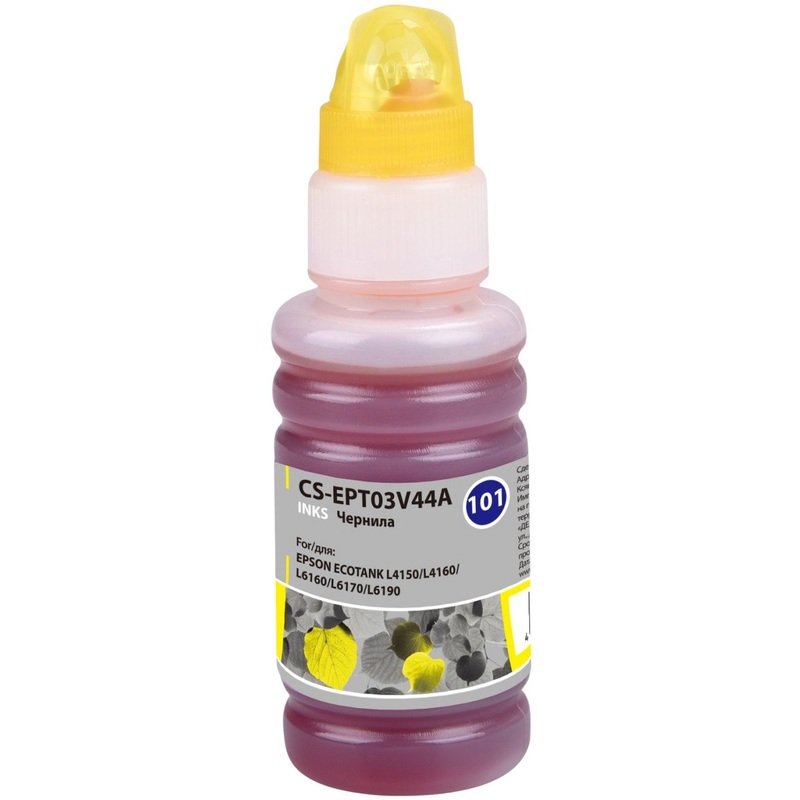 Изображение товара Чернила Cactus 101 CS-EPT03V44A/C13T03V44A для Epson желтые совместимые