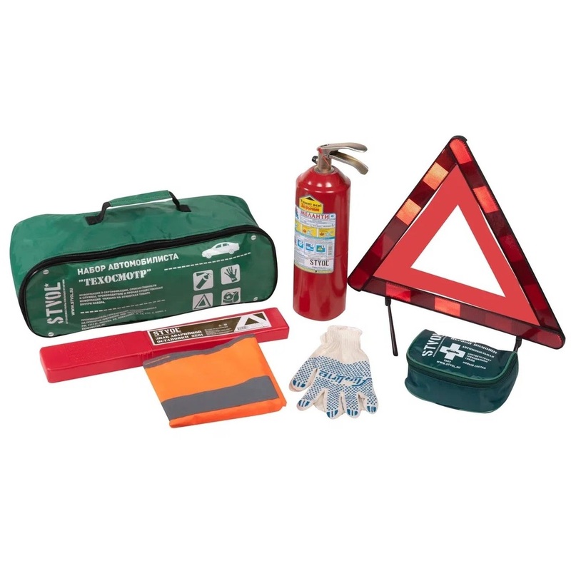 Изображение товара Набор автомобилиста Stvol Техосмотр-2 Гост SNA03 - комплект для аварийных ситуаций