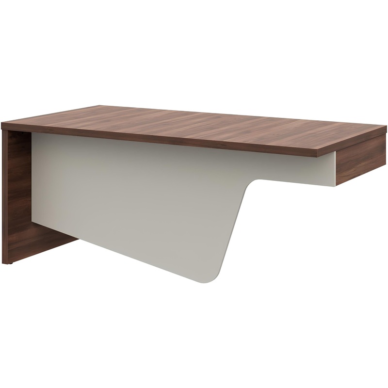 Изображение товара Уценка. Стол руководителя Fregat 129В002 орех бакаут/серый