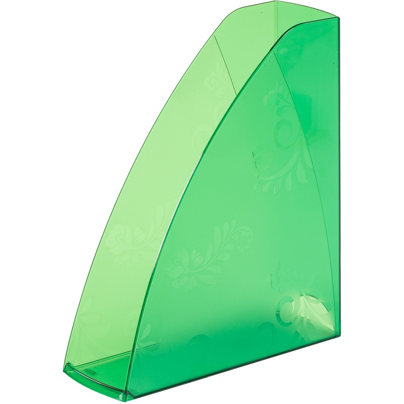 Изображение товара Вертикальный лоток для бумаг Комус Русская серия 85 мм зеленый