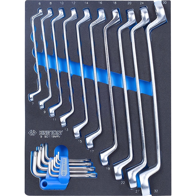 Изображение товара Набор ключей накидных King Tony T15-T50 6-32 мм 19 предметов профессиональный