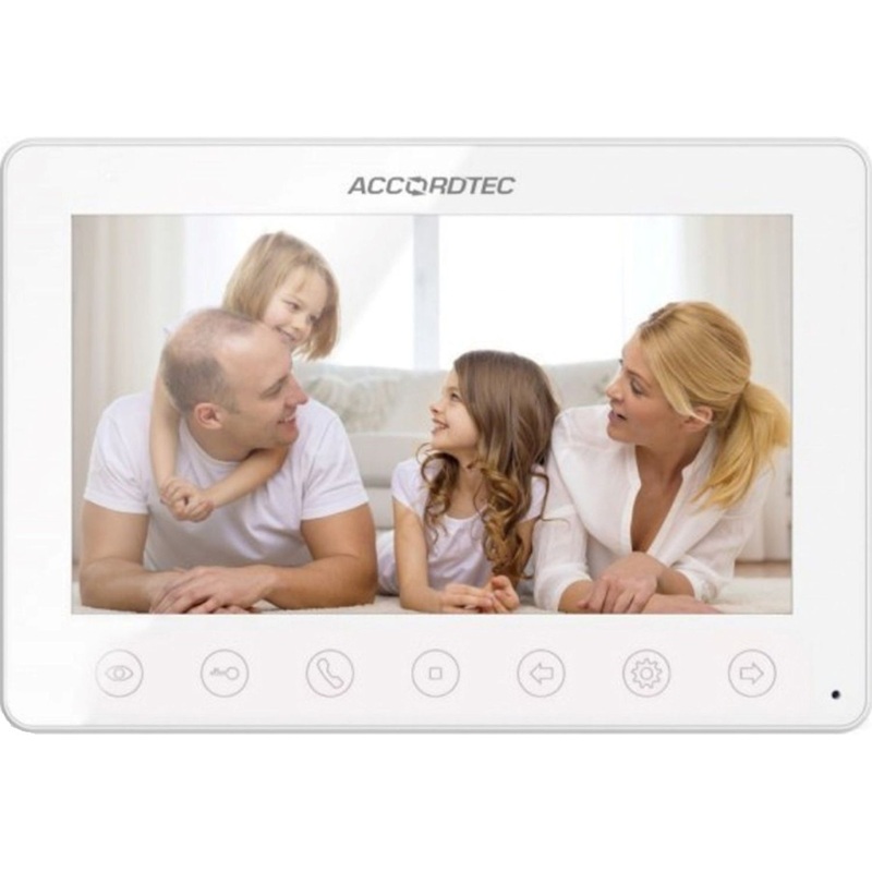 Изображение товара Видеодомофон AccordTec AT-VD 751C/M WH цветной проводной 7 дисплей