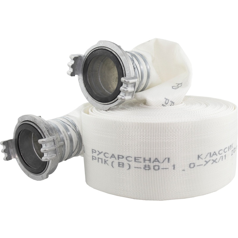 Изображение товара Пожарный рукав напорный Русарсенал РПК(В)-80-1.0-УХЛ1 20 метров 80 мм с головками ГР-80