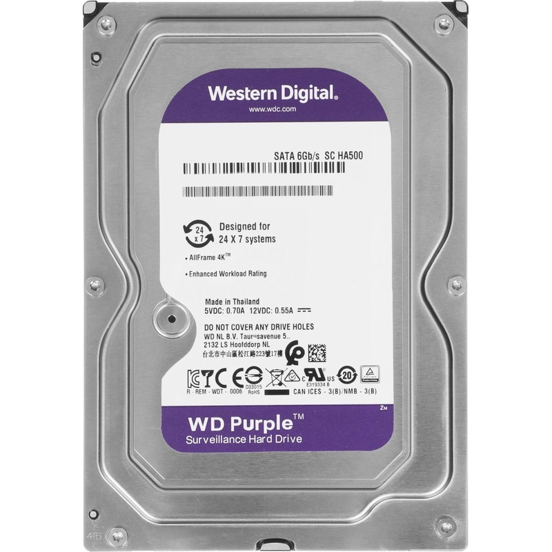 Изображение товара Жёсткий диск Western Digital Purple Pro 4 ТБ (WD44PURZ) Изображение товара Жёсткий диск Western Digital Purple Pro 4 ТБ (WD44PURZ)