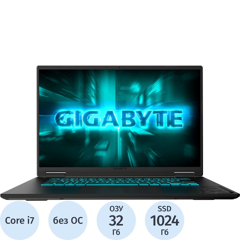 Изображение товара Ноутбук игровой Gigabyte Gaming A16 16" чёрный Intel Core i7 13620H/32 ГБ/SSD 1024 ГБ/NVIDIA GeForce RTX 5050 (CTHI3KZC64SD)